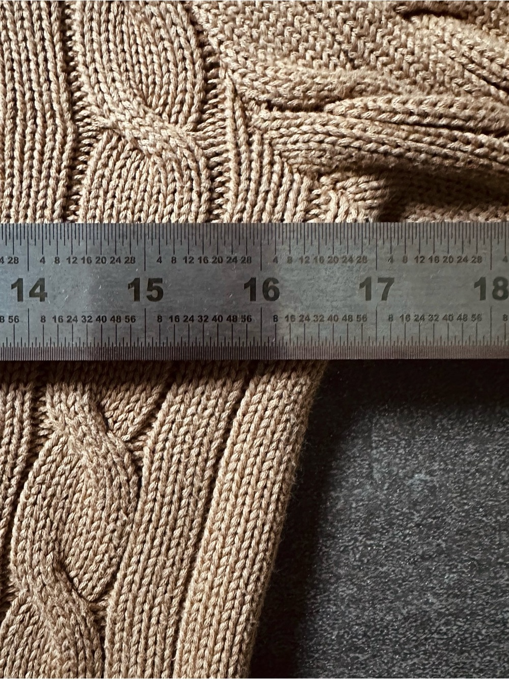 Polo Ralph Lauren Excellent Cable-Knit Cotton Cardigan Women’s XS – Camel - Picture 8 of 13
